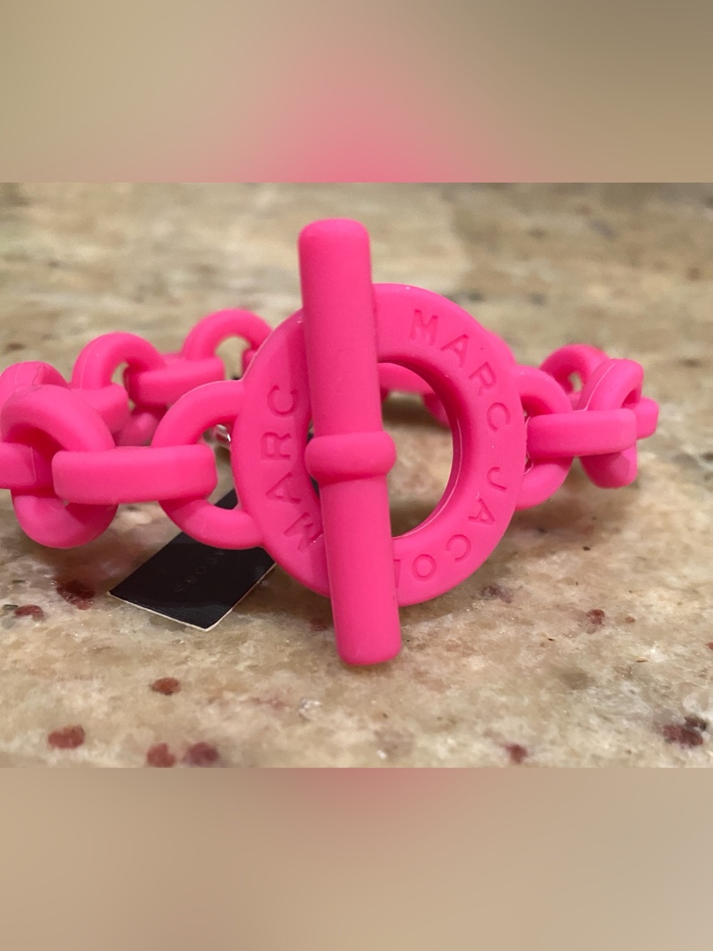 Marc by Marc Jacobs Neon Pink Toggle Link Bracelet NWT